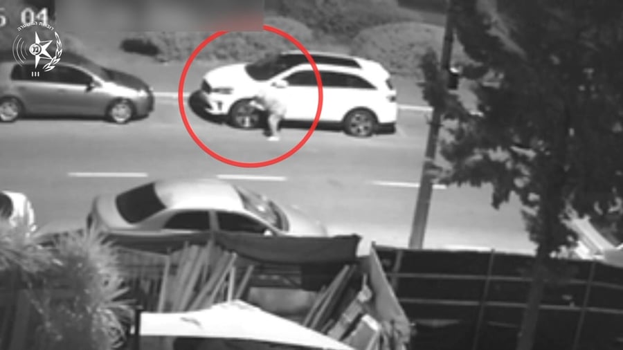 ניקוב הצמיגים בכביש