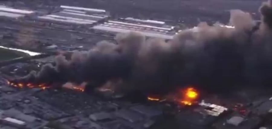 השריפות לאחר ההתרסקות