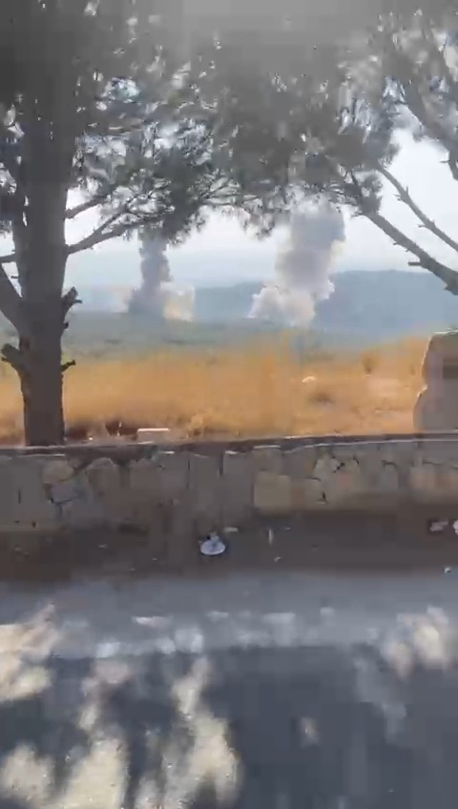 תיעוד התקיפות היום