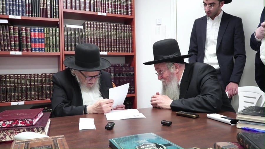 הגאון ר' משה דוד ליפקוביץ בביקור אצל הגרמ"ה הירש