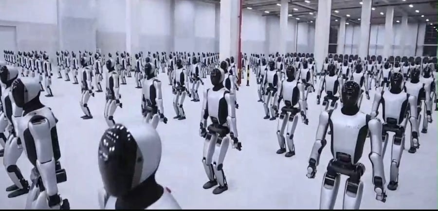 הצבא של רובוטים בסין