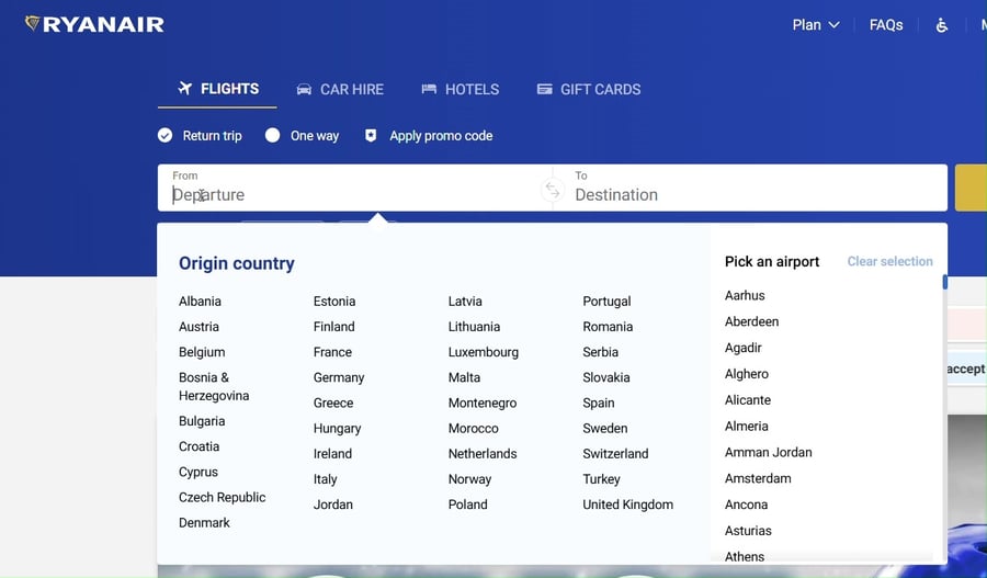 תל אביב לא קיימת ברשימה