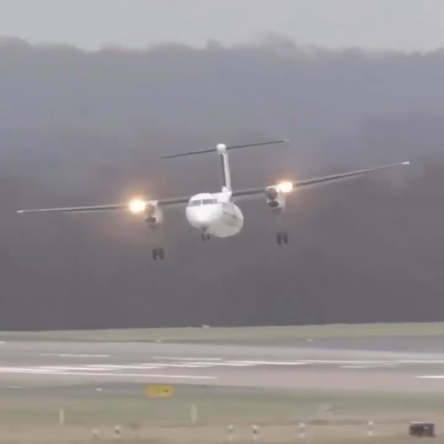 הנחיתה המטלטלת בזמן רוח צד | תיעוד מלחיץ