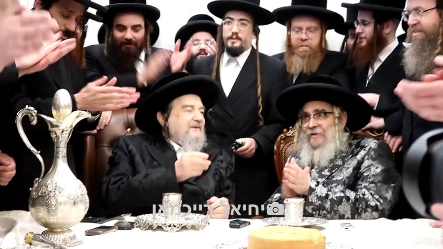 האדמו"ר מסאטמר בביקור אצל הגה"צ רבי יעקב מאיר שכטר