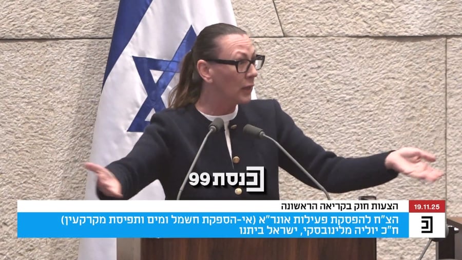 יוליה מלינובסקי יוזמת החוק