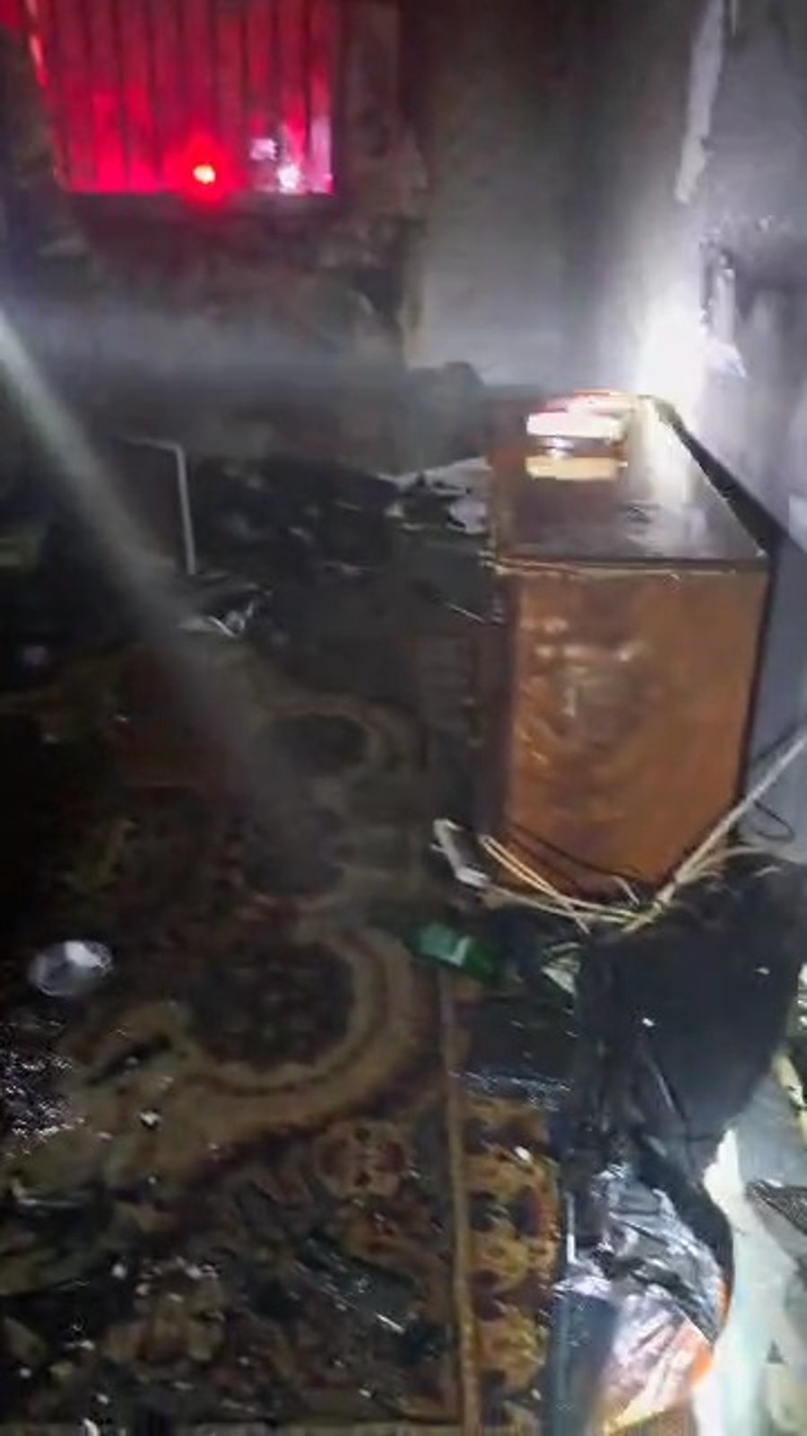 זירת השריפה בבאר שבע