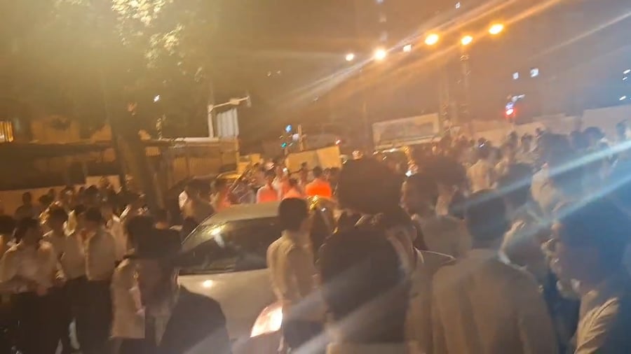 המהומות ברמת גן, הלילה