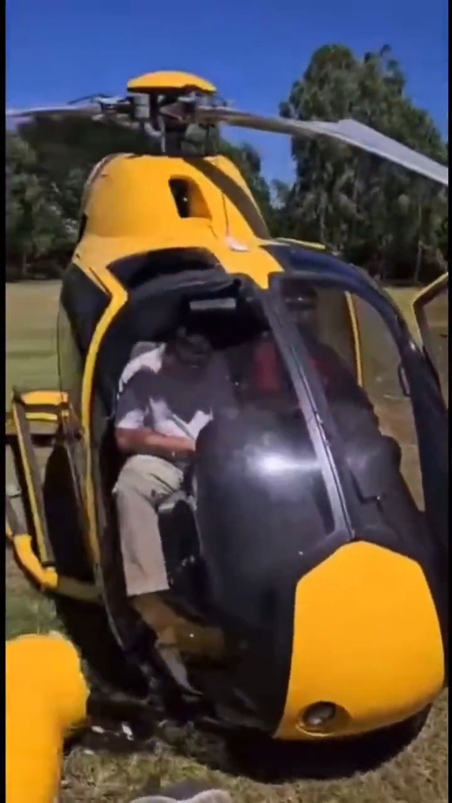 המסוק לאחר ההתרסקות