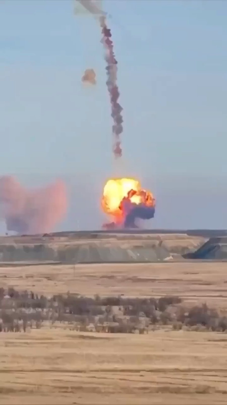 הטיל הרוסי מתפוצץ