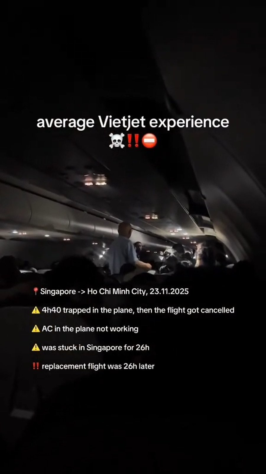 המהומה והצרחות במטוס התקוע