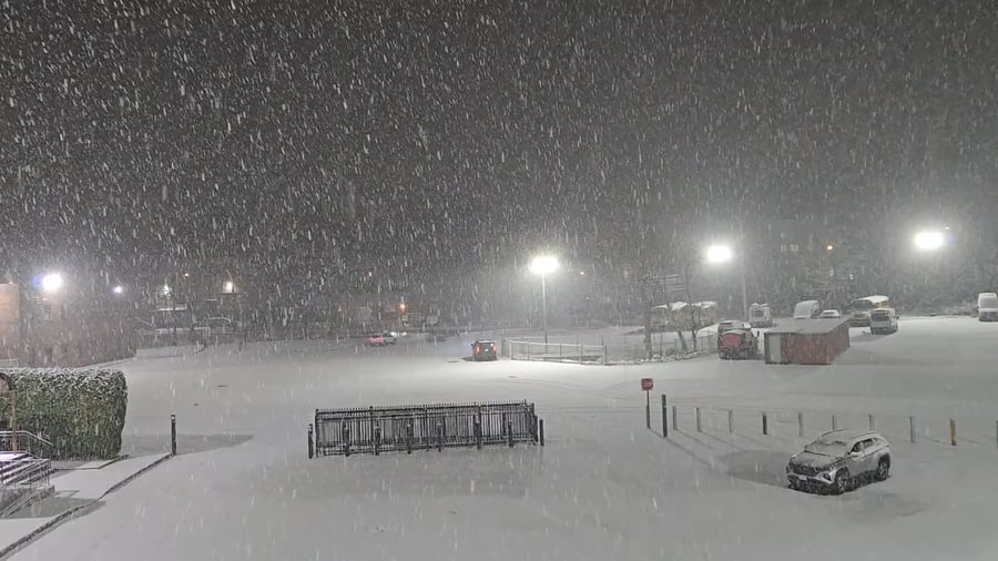 שלג ראשון בארה"ב