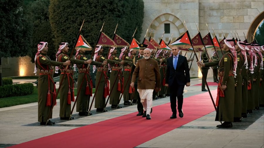 ראש ממשלת הודו בירדן