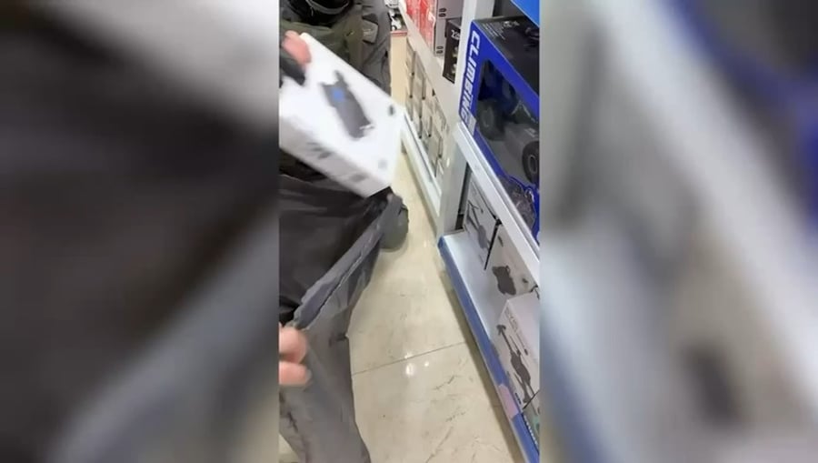 תיעוד מרגע חשיפת הרחפנים