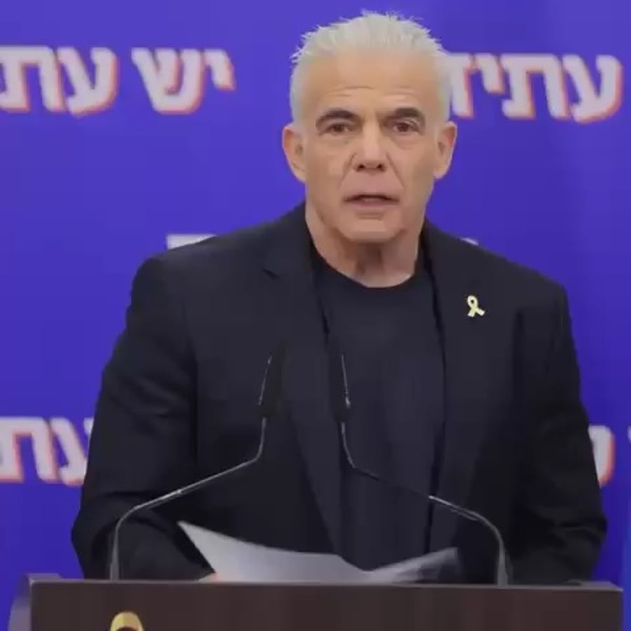 יאיר לפיד בישיבת הסיעה נגד ההעברות התקציביות