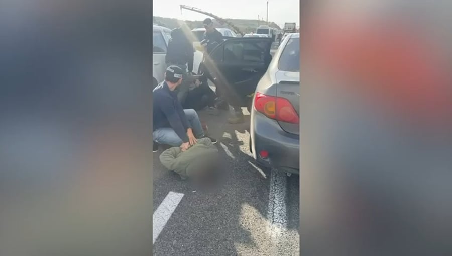 המעצר הדרמטי בכביש 6