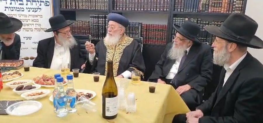 פתיחת בית הדין לממונות ע"י הראשל"צ הגרש"מ עמאר