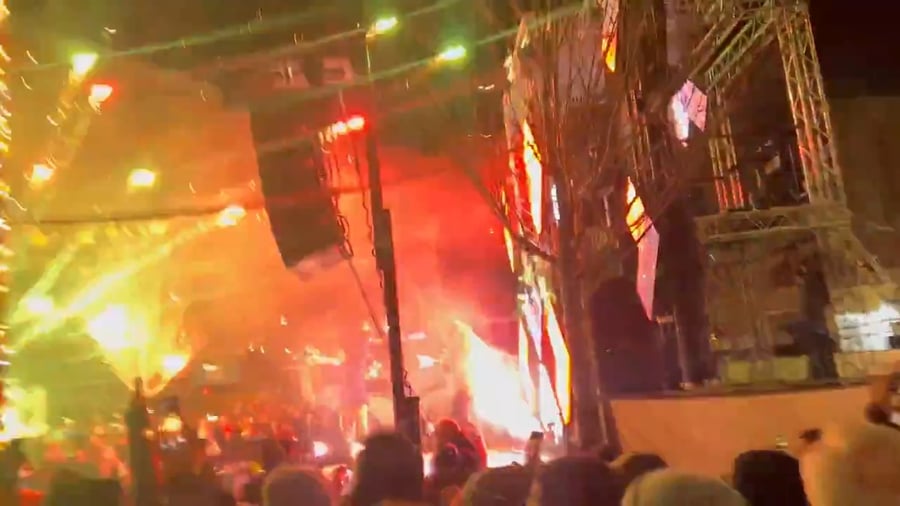 החגיגות הלילה באתר, שעה וחצי לפני האסון