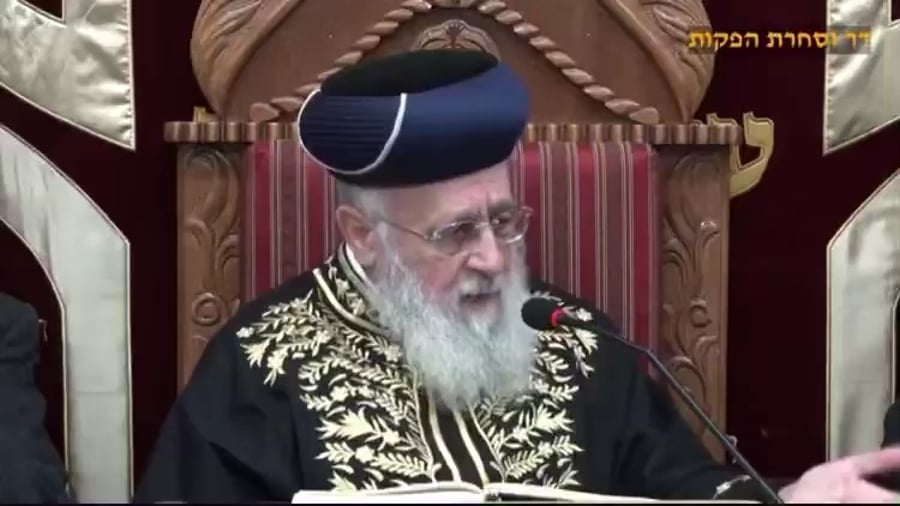 צפו בדברי הראש"ל