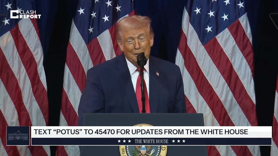 טראמפ מחקה את מקרון