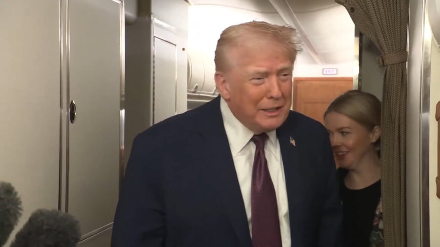 התקרית עם טראמפ במטוס