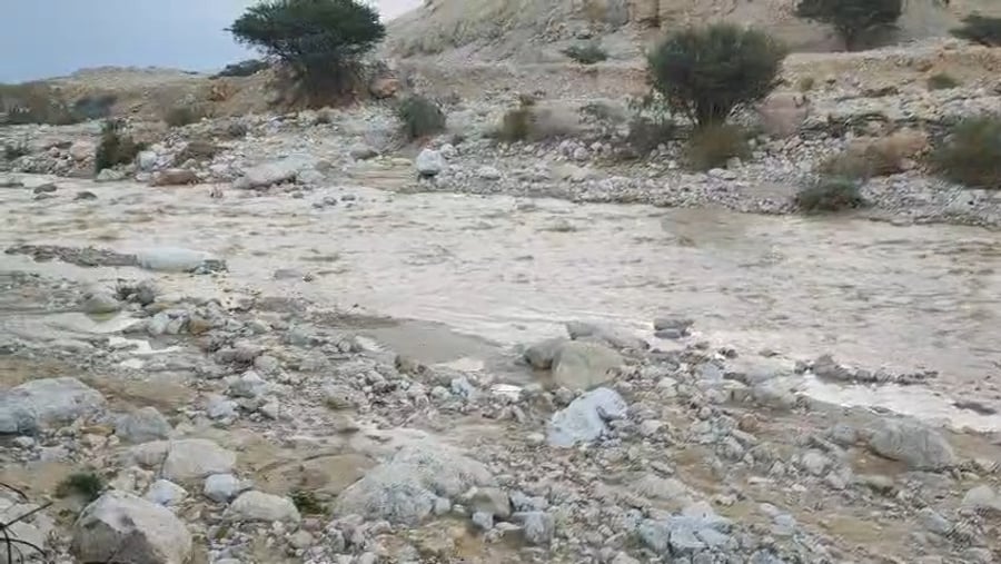 נחל ערוגות זורם