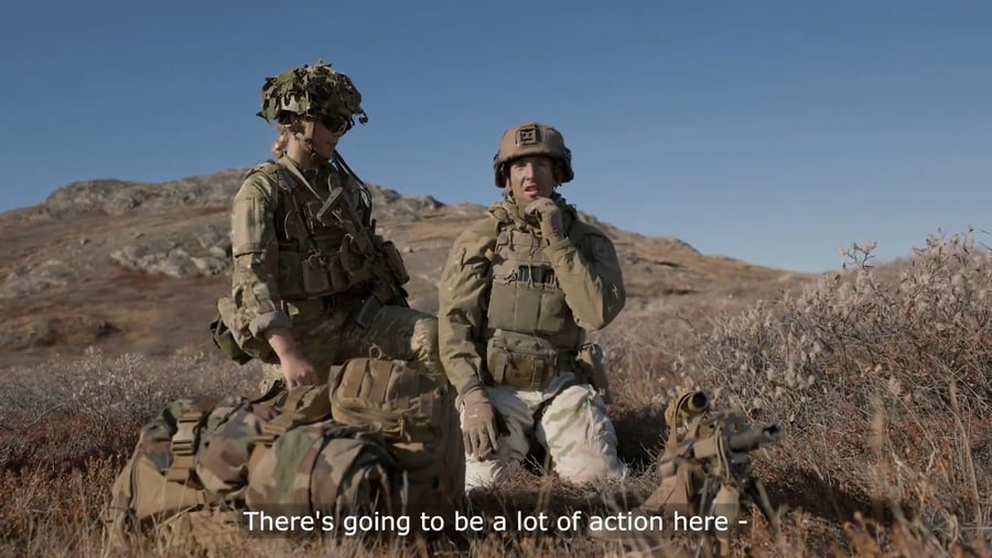 תרגיל בגרינלנד יחד עם חיילים מגרמניה ומצרפת