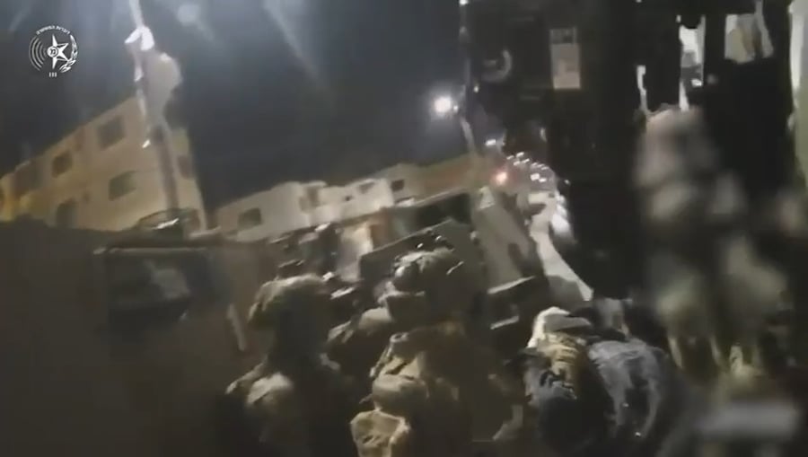 תיעוד ממצלמות הקסדה של המסתערבים בזמן המעצר