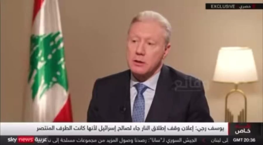 "ישראל יכולה לתקוף כל עוד חיזבאללה לא התפרק מנשקו", דברי שר החוץ הלבנוני