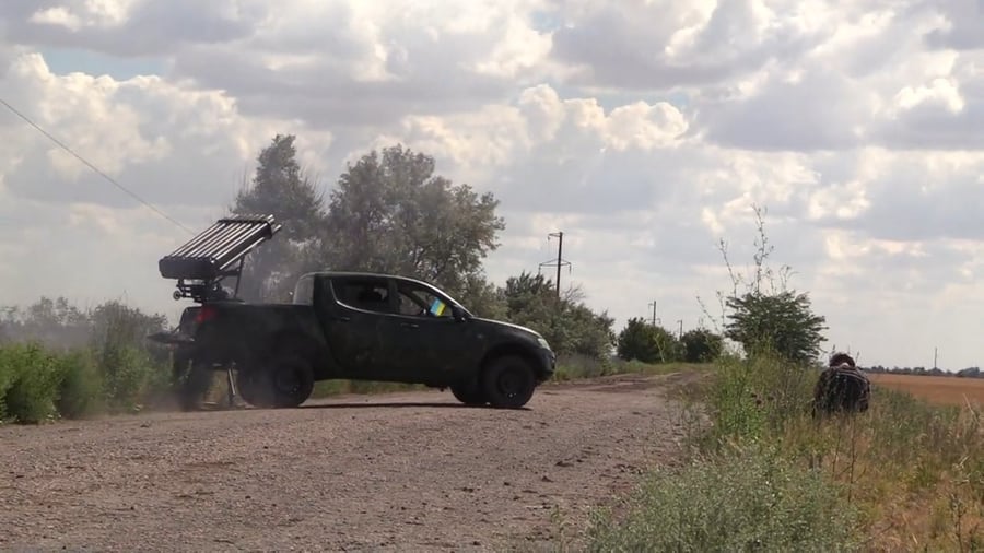 שיגור הטילים בשדה הקרב