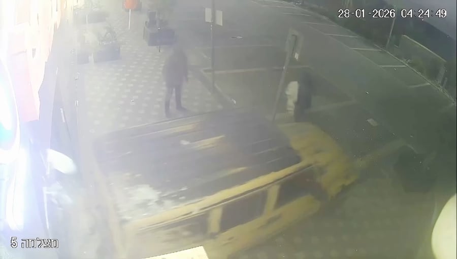 תיעוד השוד בבאר שבע