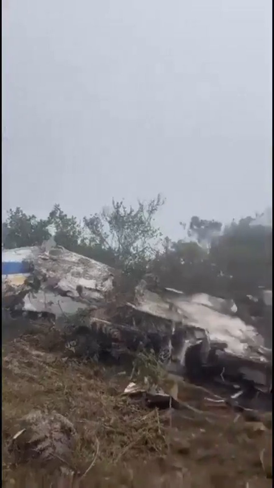 זירת ההתרסקות בקולומביה