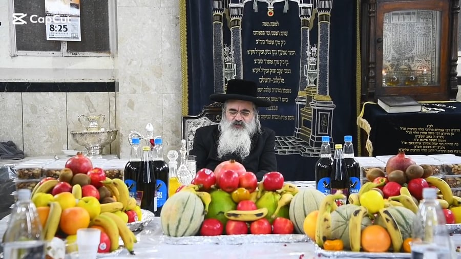 האדמו"ר מלעלוב ירושלים בטיש ט"ו בשבט