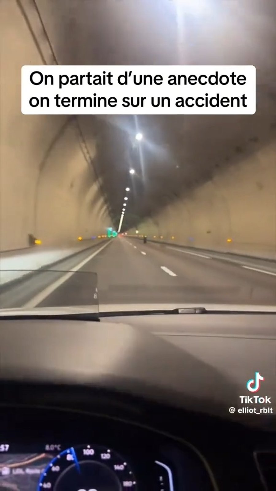 הגגל עף בתוך מנהרת המון בלאן