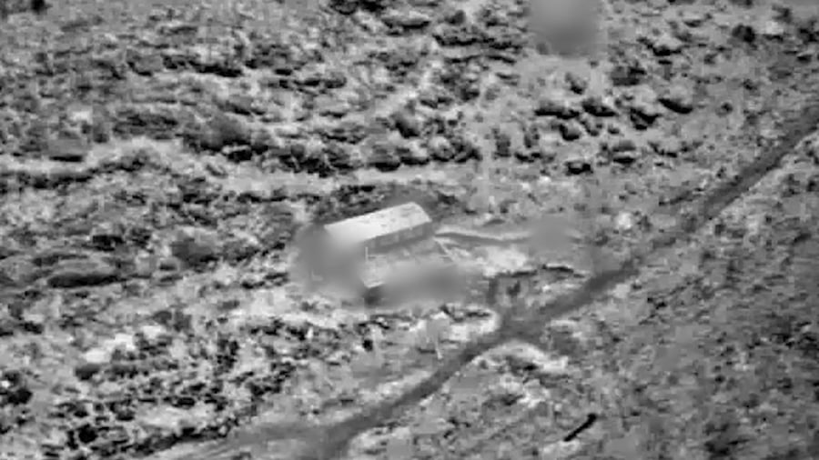 השמדת מחסן אמצעי הלחימה סמוך לכפר בית ג׳אן בדרום סוריה