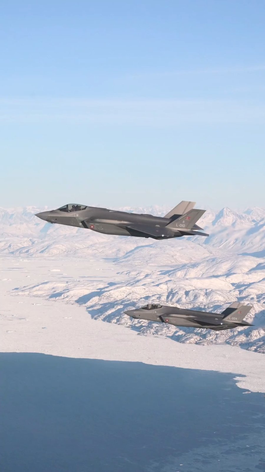 מטוסי קרב דניים מדגם F-35, מטוסי תובלה מדגם צ'לנג'ר ומטוס מכלית צרפתי מדגם MRTT 
