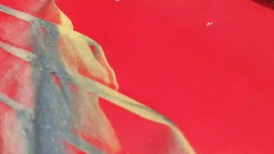 שלב השטיפה שכבר רואים את הזהב