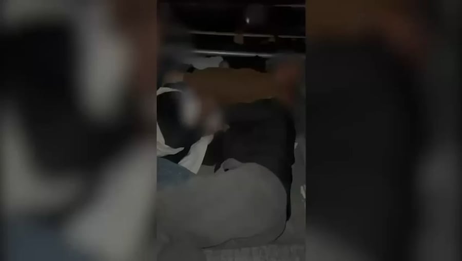 תפיסת השב"חים בדופן הכפולה של המשאית