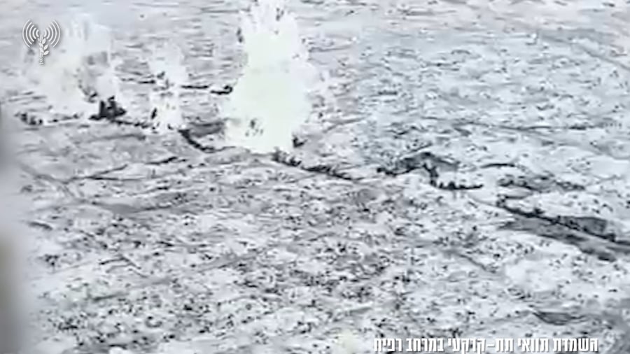 השמדת התוואי התת-קרקעי במרחב רפיח