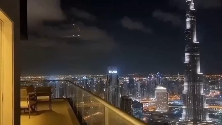 רחפן איראני הופל ליד בורג' ח'ליפה בדובאי.