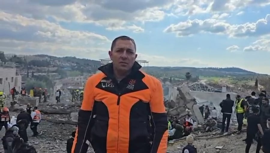 דוד לף מנהל מרחב בית שמש באיחוד הצלה מדווח מהזירה