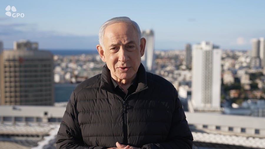 הצהרת ראש הממשלה מגג הקריה