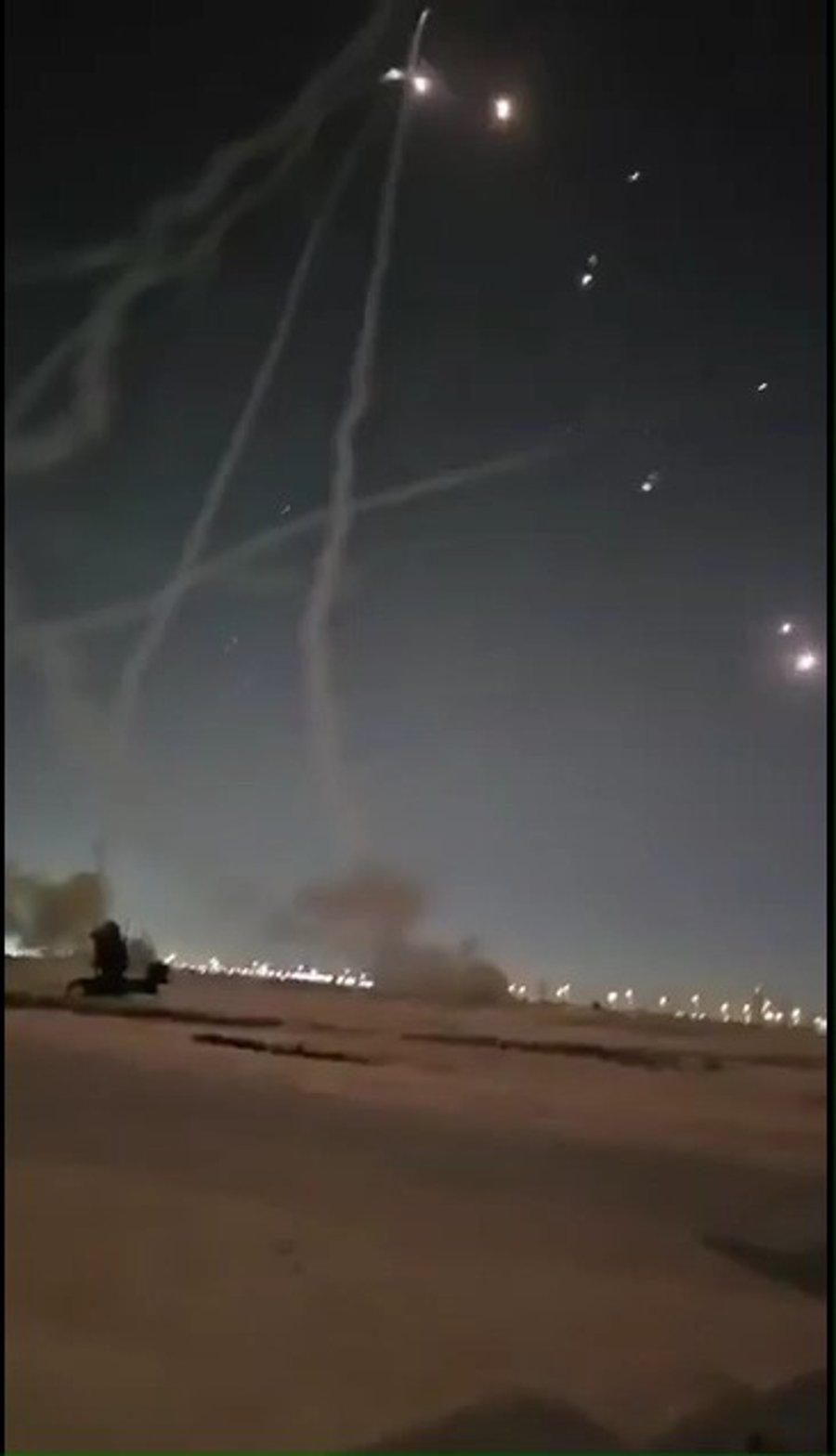 מביך, סוללות הגנה אווירית של פטריוט, המגנות על בסיס חיל האוויר אל-עודיד בקטאר מפני טילים איראניים מתקשה בהגנה