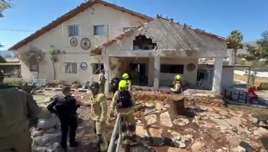 כוחות הצלה בזירה באצבע הגליל