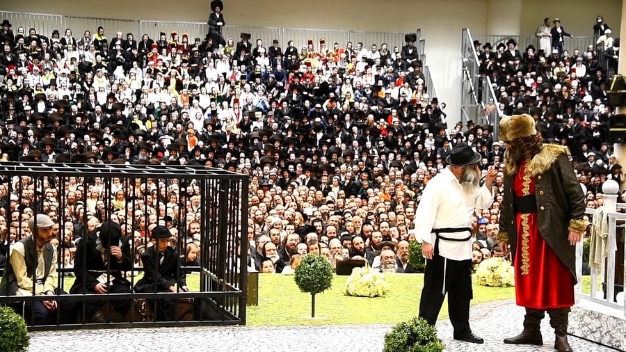 טיש פורים בחצה"ק ויז'ניץ 