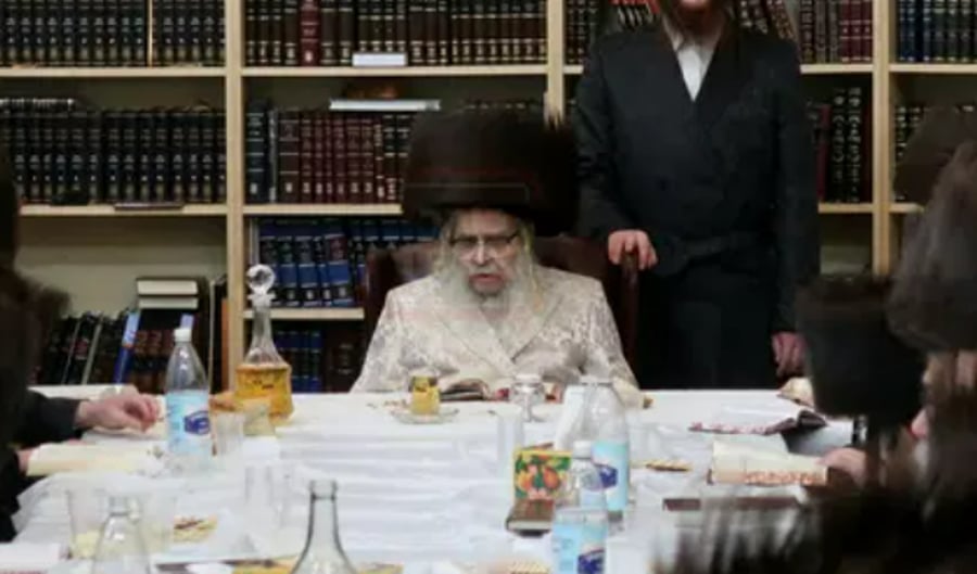 האדמו"ר מסאטמר בסעודה שלישית