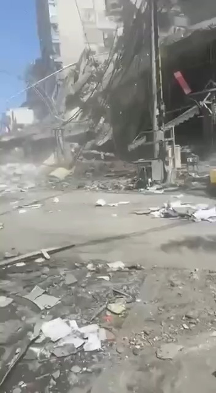 המקום לאחר התקיפה