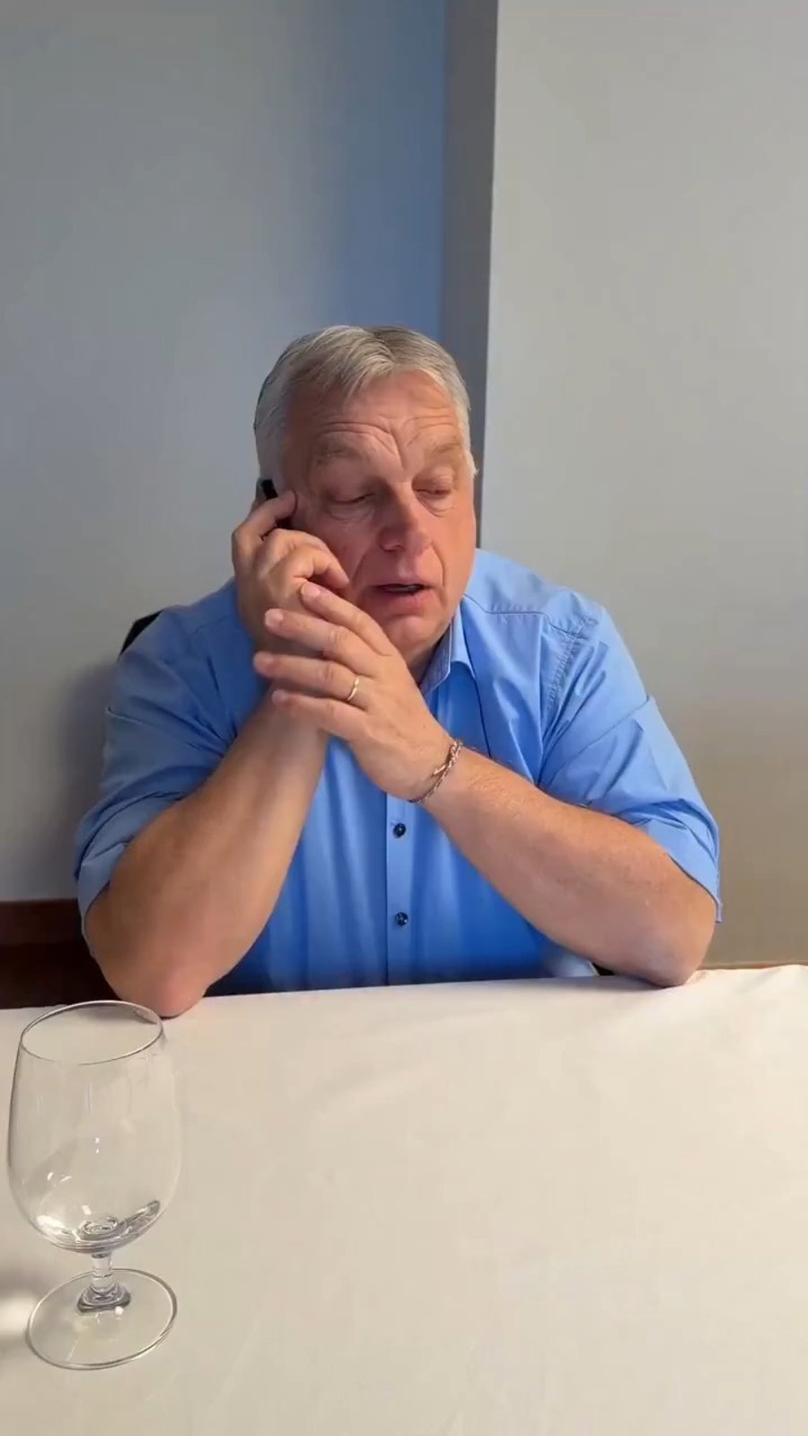 ראש הממשלה ההונגרי בשיחה