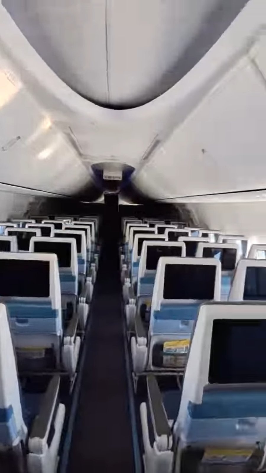 המטוס ריק - עם נוסעת אחת