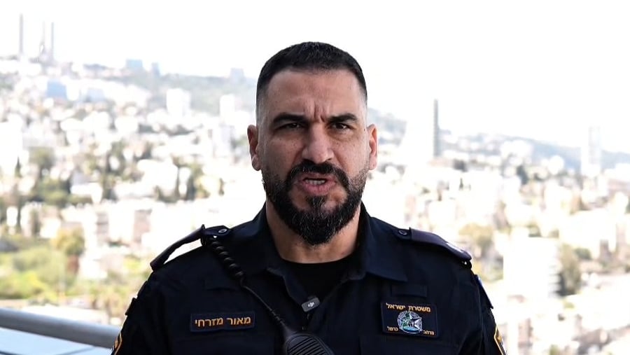 רפ"ק מאור מזרחי, סגן מפקד תחנת חיפה  ממחוז חוף