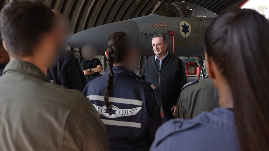 שר הביטחון כץ בתל נוף